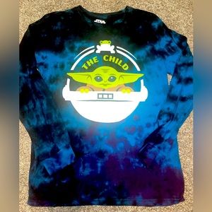 Star Wars The Child long sleeve tie dye.